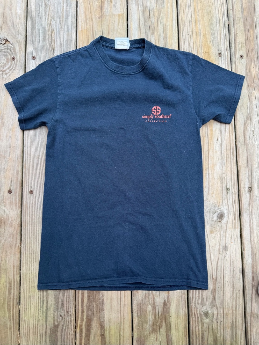 Simply Southern Navy Octopus “Unwind in the South” T-shirt Size Small